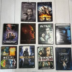 Sci Fi Action DVD Lot 10 Movies Total Recall In Time Cyborg 2